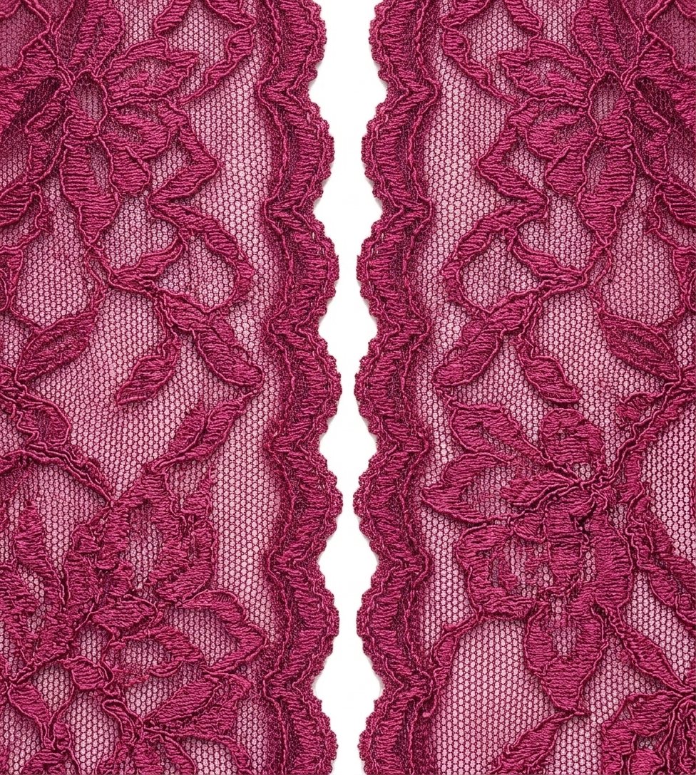 Women's Maroon Floral Lace Full Coverage Bra - Image 5