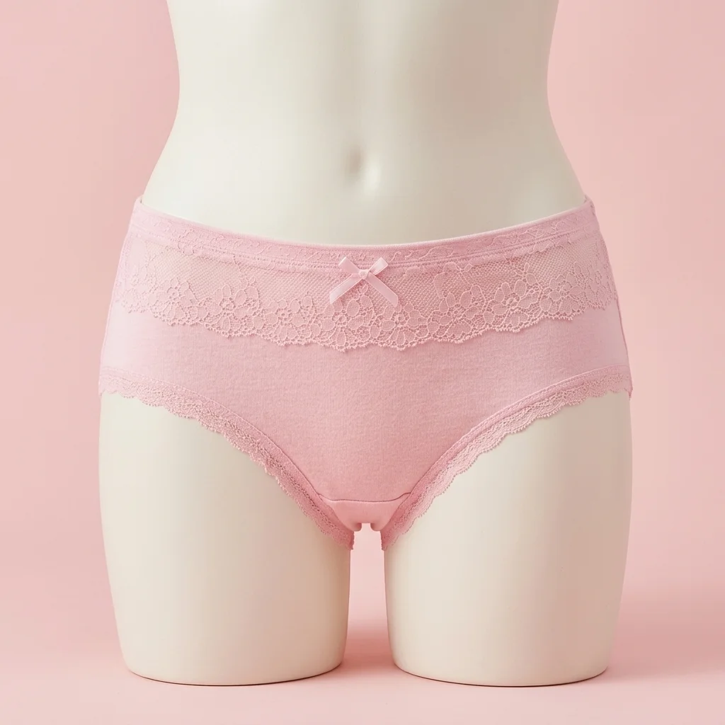 Women’s Lace Trim Cotton Panties (Pack of 4) - Image 5