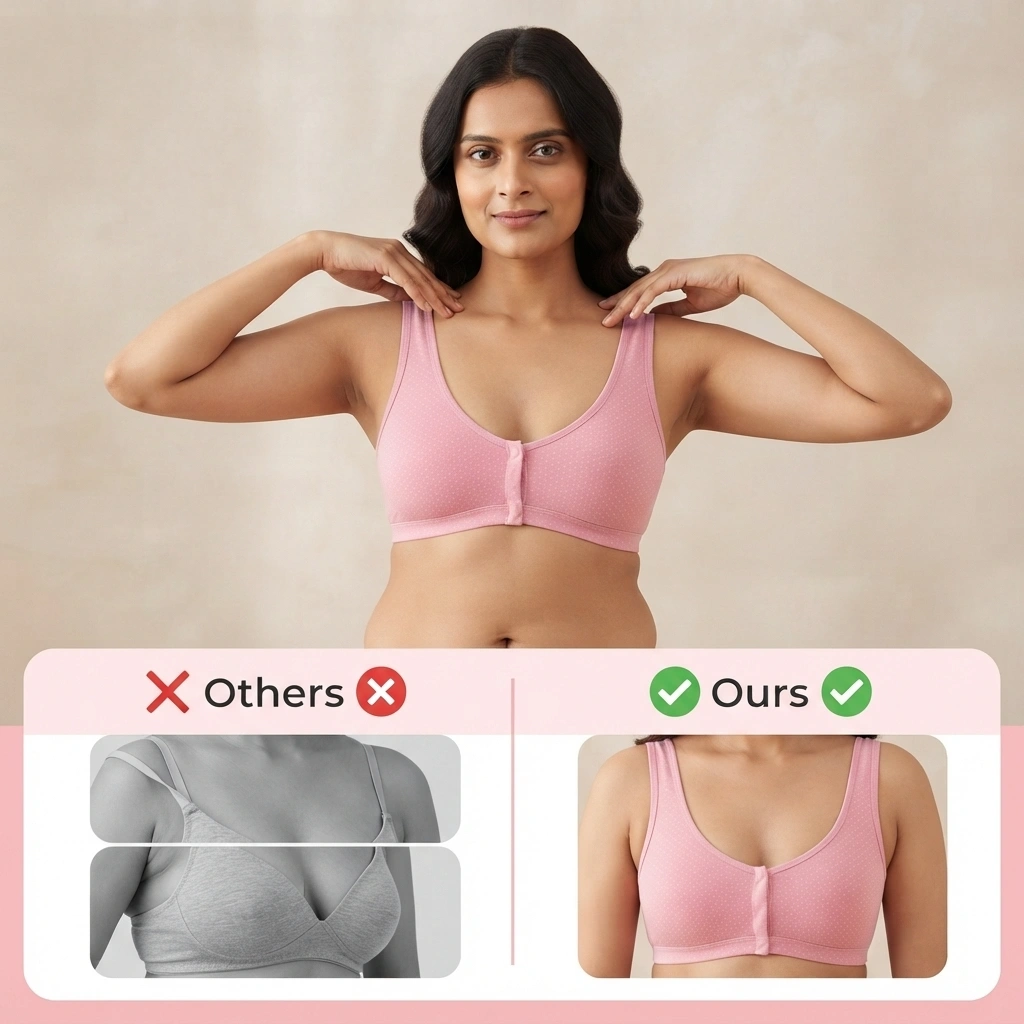 Women’s Front Open Bra | Soft Stretchable Full Coverage Bra - Image 3