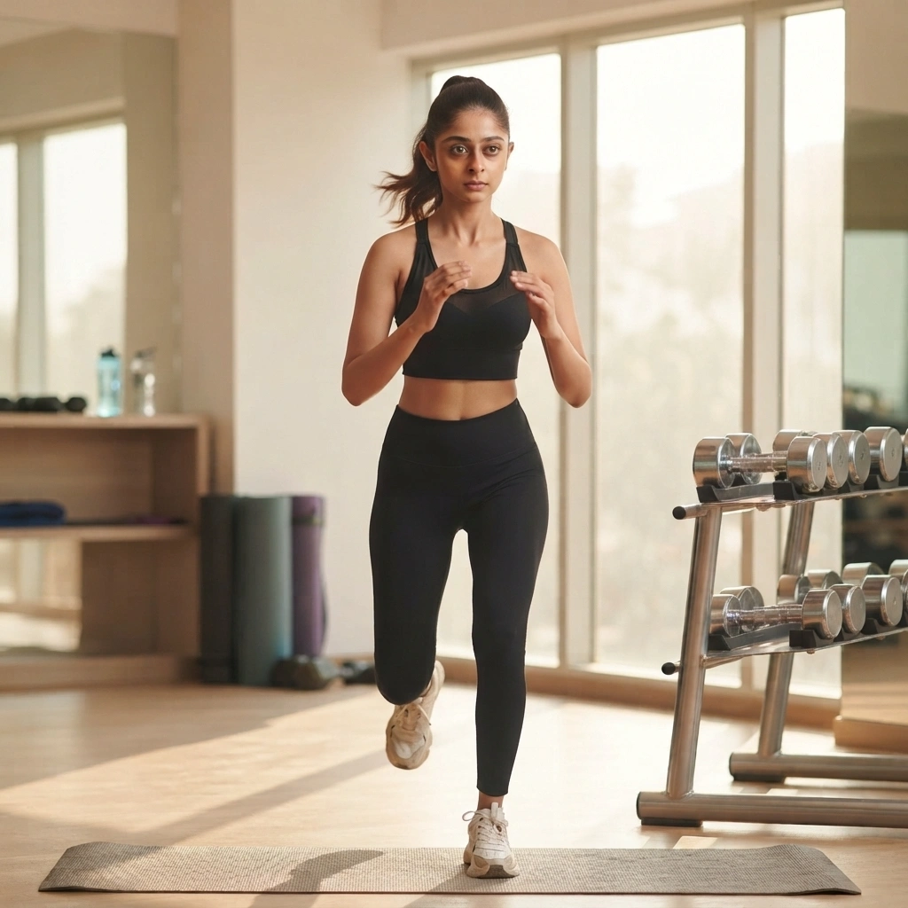 Women’s Sports Bra and Leggings Set – Breathable Mesh Activewear Workout Outfit - Image 2