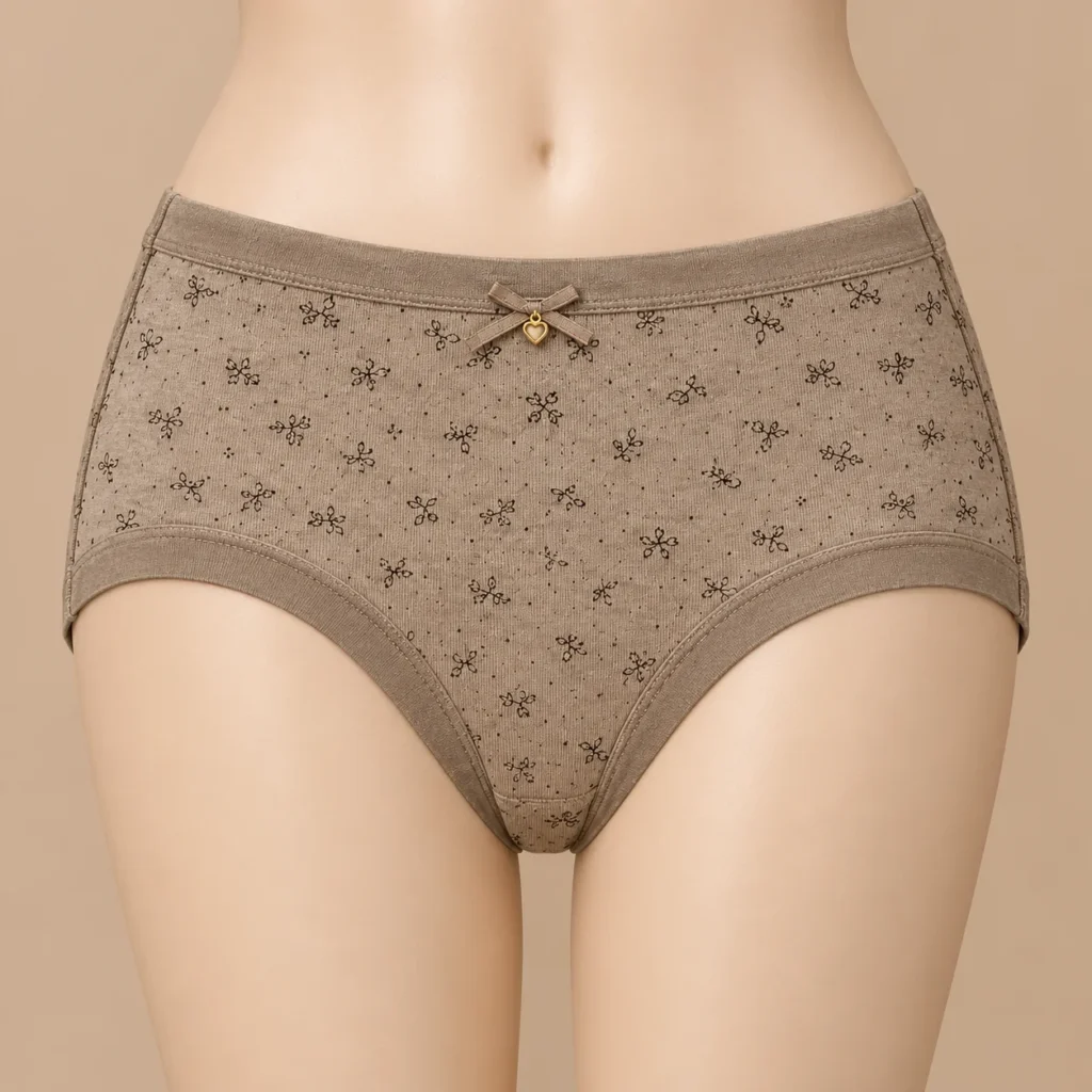 Printed Cotton Panties with Premium Cotton Fabric and Stretchable Fit